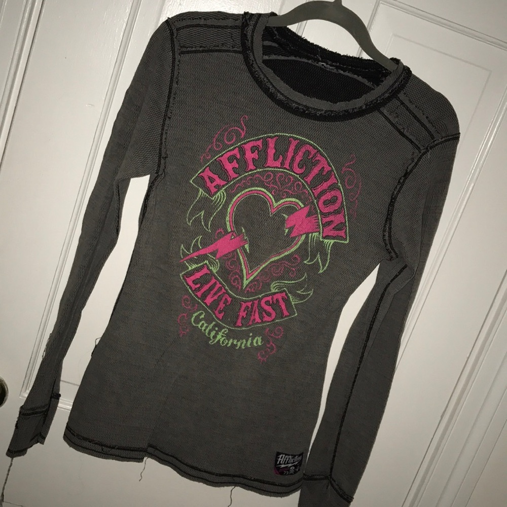 Reversible Affliction long sleeve thermal